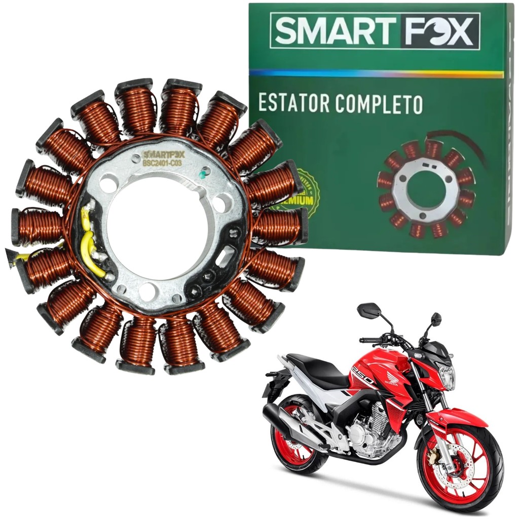 ESTATOR BOBINA MAGNETO PULSO SMARTFOX HONDA CB250F TWISTER 250 TW250 2016 A 2022