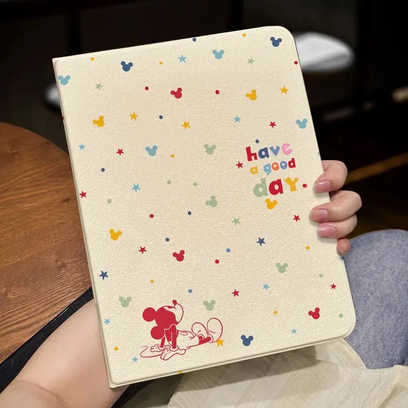 Capa Padrão de estrela do Mickey Mouse Para Ipad mini 4 5 6 air 1 2 3 4 5 7 11 1
