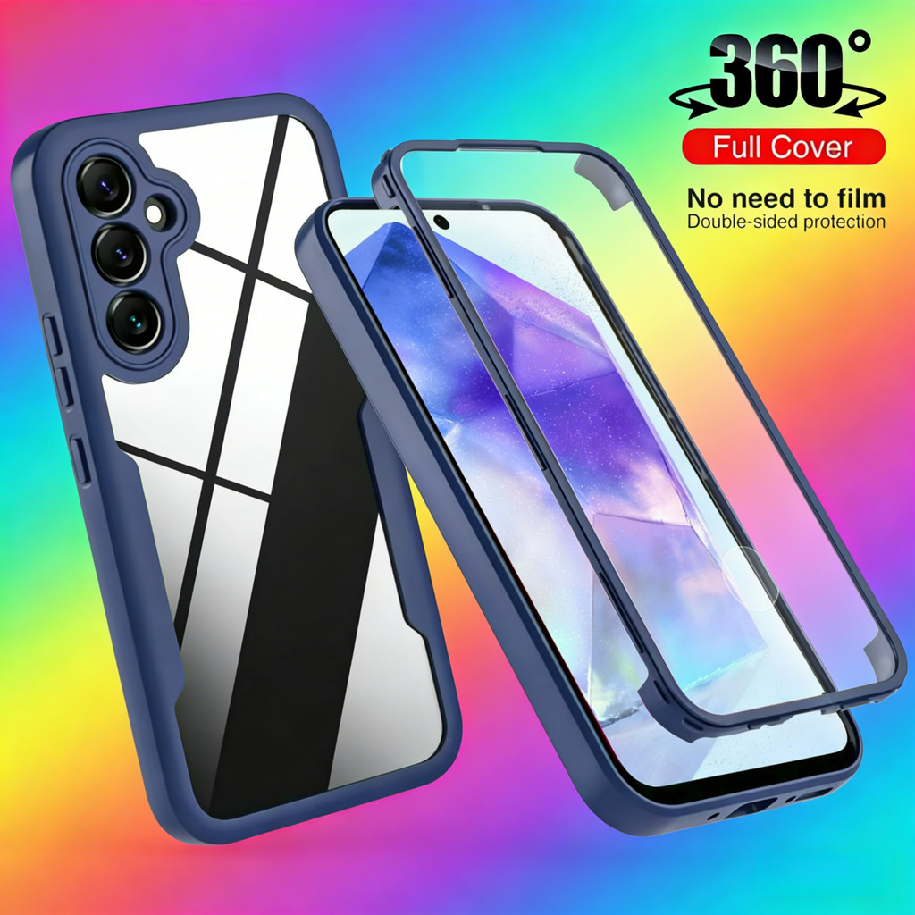 360 Capa Para Samsung Galaxy S21 S22 S23 S24 S25 S26 Ultra Plus S25FE S24FE S23FE A17 A37 A57 A17