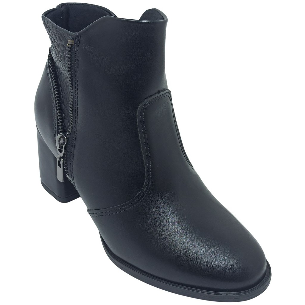 Bota Modare Feminina Napa Croco Genebra com Salto 6,5cm em Oferta na Shopee