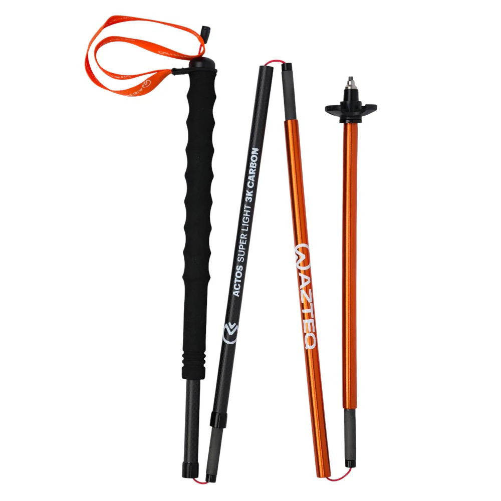 Bastão ACTOS Super Light 3K Carbon 155 gramas trekking  caminhada