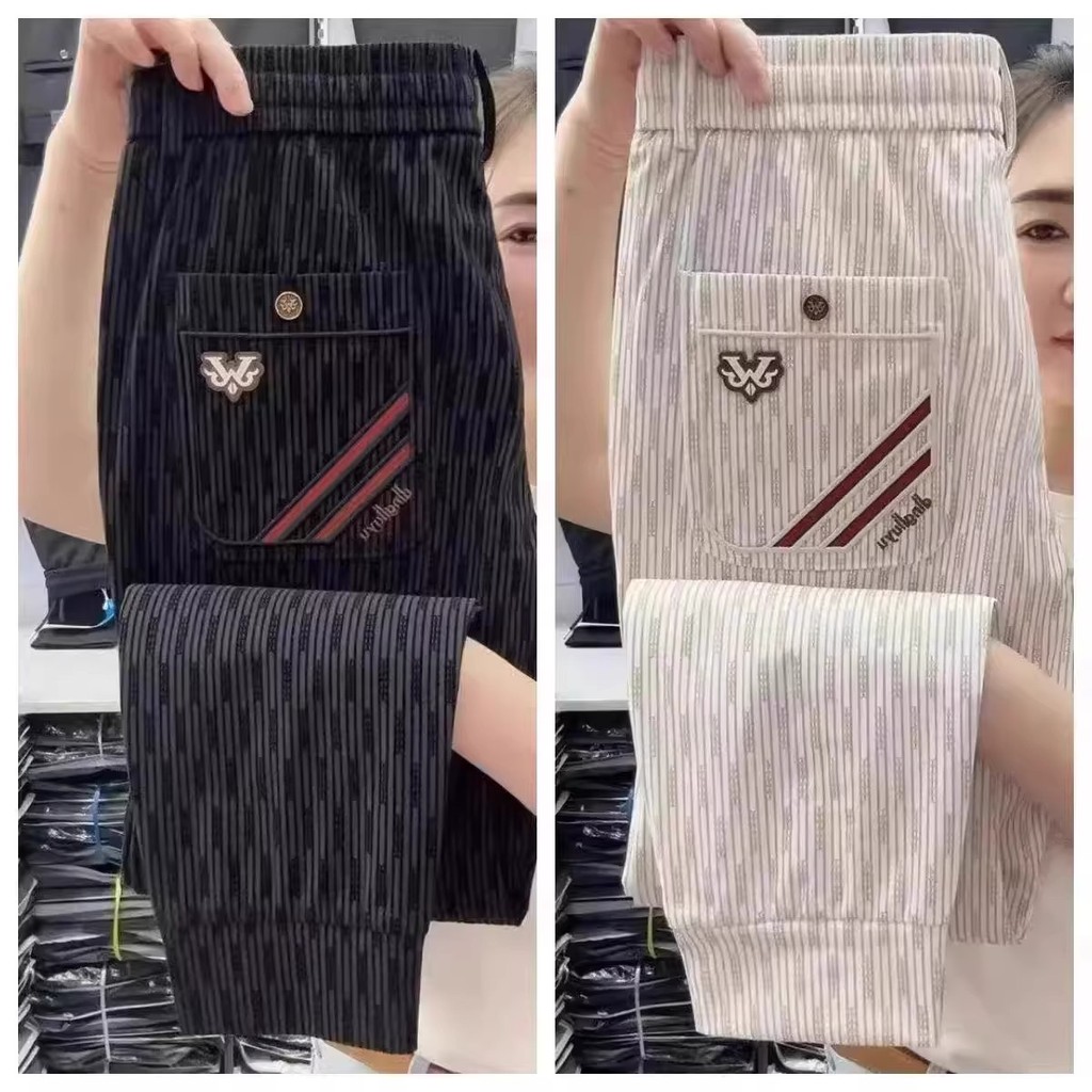 Calças de seda gelo masculinas verão fino solto-Leggings de secagem rápida tornozelo comprimento calças esportivas verão