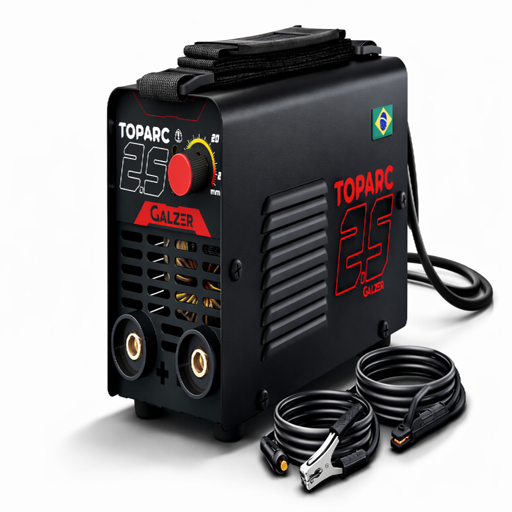 Máquina Inversora De Solda Portatil Mma Eletrodo Top Arc 2.5