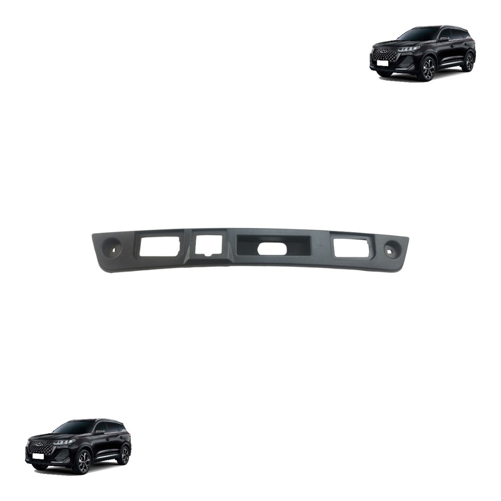 Moldura Tampa Traseira Camera Luz Placa Tiggo 7 24 Original Preto