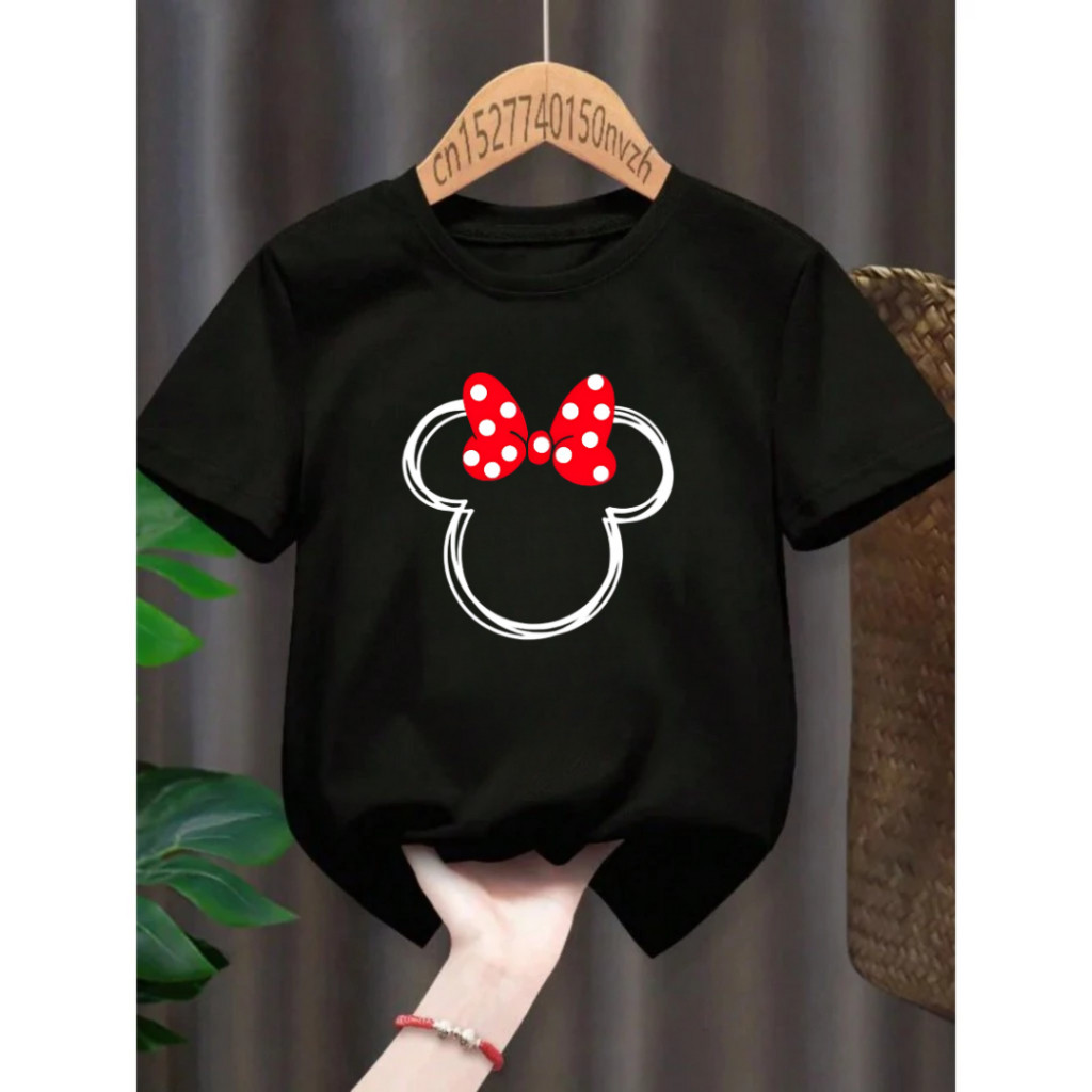 Camiseta Infantil Menina Minnie Blusinha 100% Algodão Envio Imediato