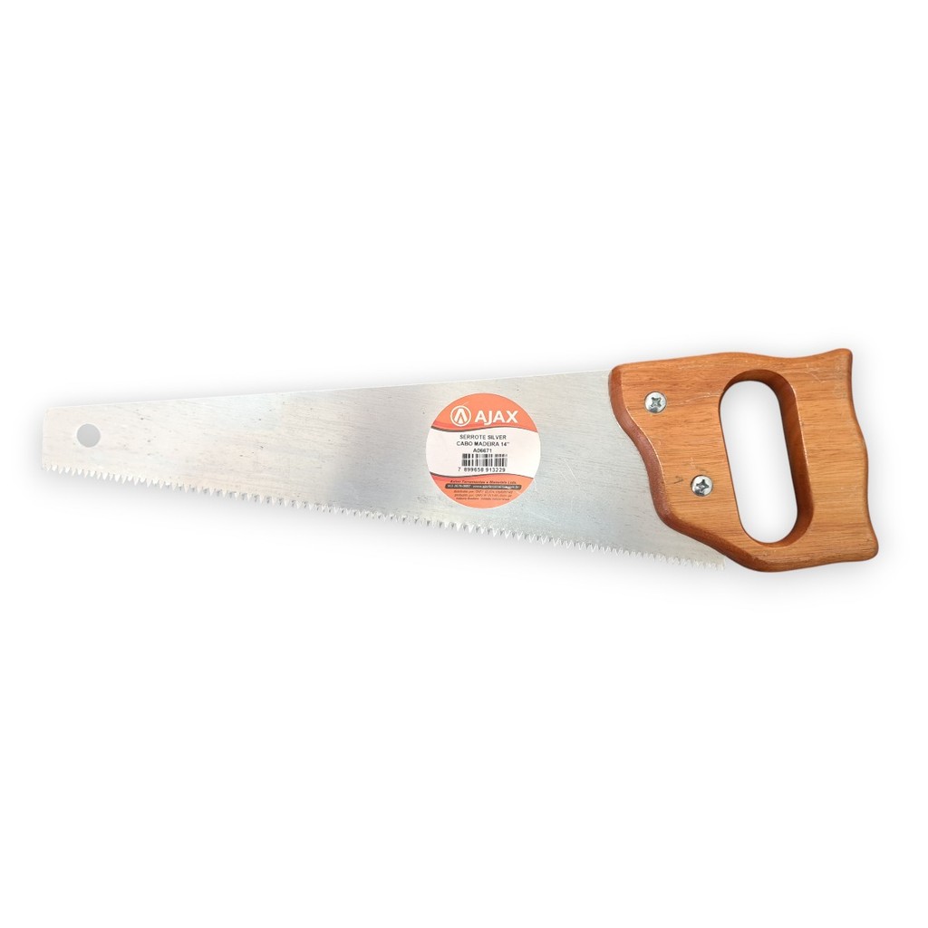 Serrote Manual Poda Madeira Ajax Lâmina Aço Temperado 14''
