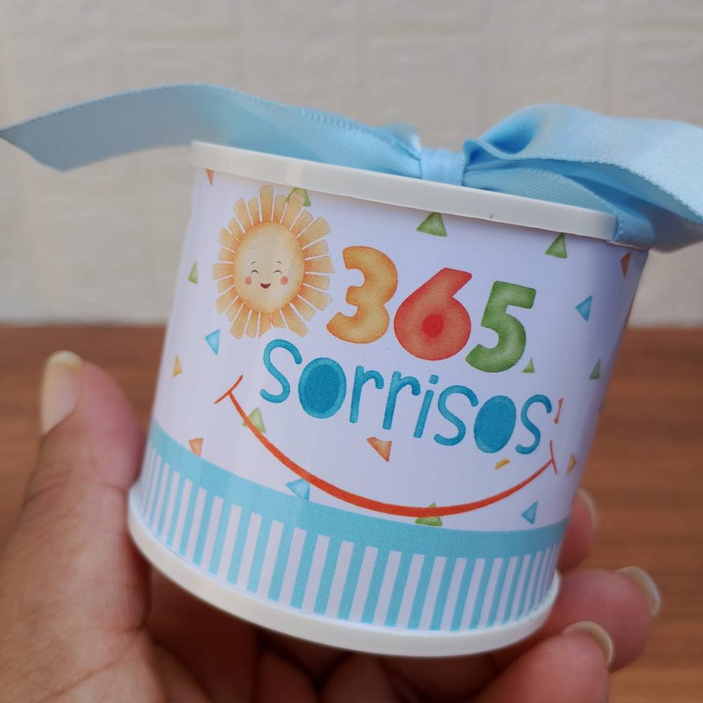 Kit Tubolata Personalizada 5x6 * Lembrancinhas 365 SORRISOS -Chá de Bebe - Aniversário - Maternidade - Comemorações