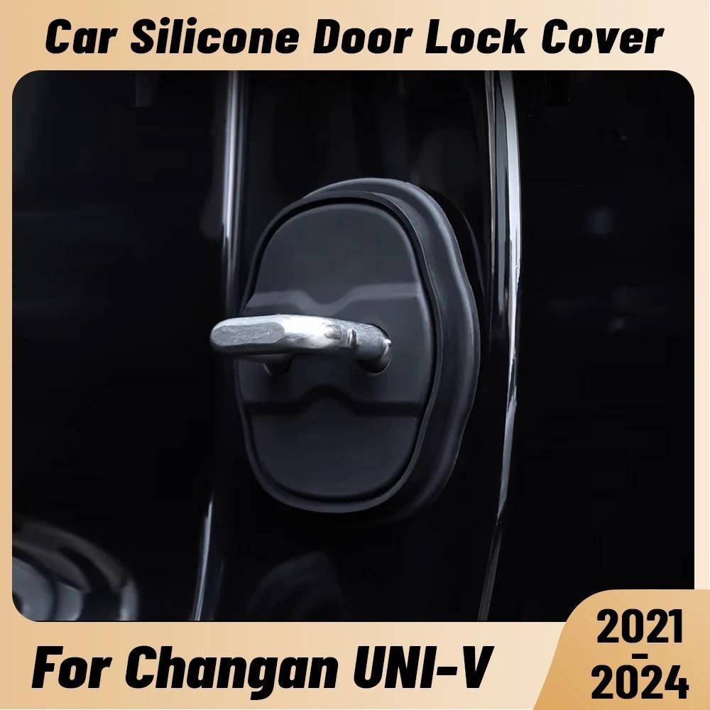 Para CHAGNAN UNI-V 2021-2024 Amortecedor Da Porta Do Carro Protetor De Fechadura Silicone Auto Travas Capa Acessórios