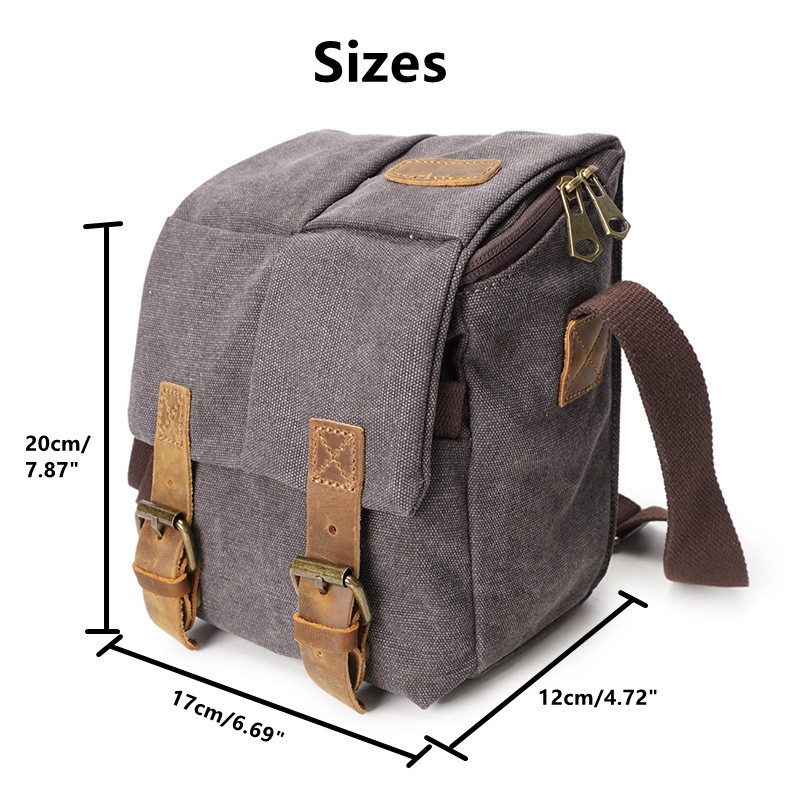 canvas camera shoulder bag