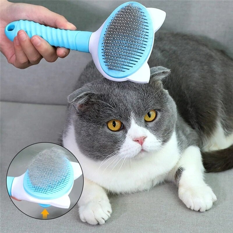 Escova Pente para Gatos Caes Pentear Pelos gato pet ...