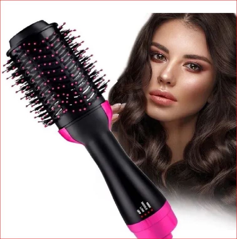 Escova Profissional 3 Em 1 Alisa Seca Alisa e Modela seu Cabelo Secadora Seca, Alisa e Modela 127V Potência: 1000 W120 °C