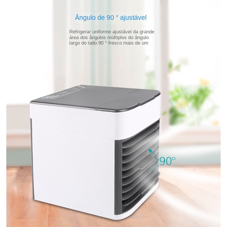 Mini Climatizador de ar Refrigerador de ar Elétrico Multifucional Ar Condicionado MIni Capacidade do tanque de água menos de 1 litro