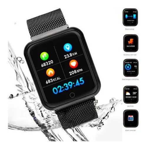 P70  Relógio Inteligente Smartwatch Calcula passos, km e calorias