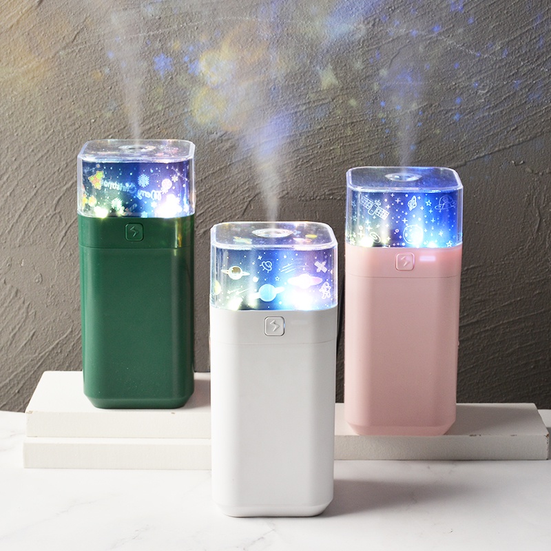 Umidificador Luminária Projetor de Teto Difusor Aromatizador Decoração Noturna Ambiente USB