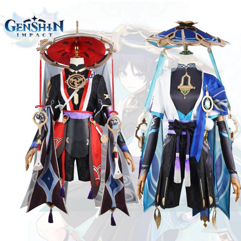 Genshin Impacto Sofisticado Kunikuzushi-Wanderer Balladeer Scaramouch Cosplay Chapéu De Bambu Desempenho Adulto