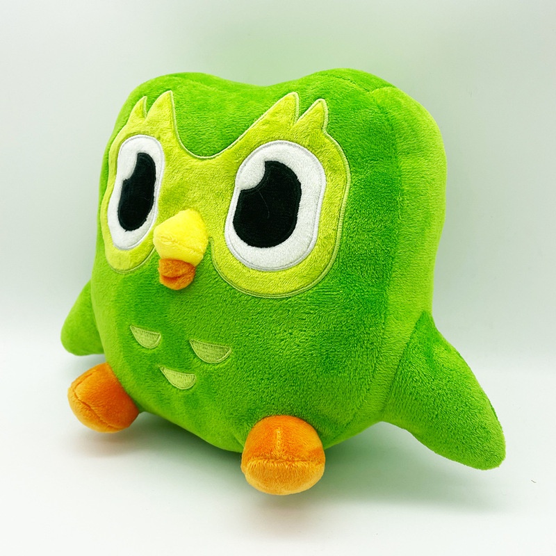30cm Duolingo Green Owl Plush Toys Stuffed Animal Dolls Mascot Kids  Birthday Gifts | Shopee Brasil