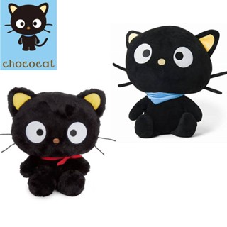 30cm Sanrio Chococat Boneco De Pelúcia Infantil Acompanhamento Brinquedo Fofo Gato Recheado Presente
