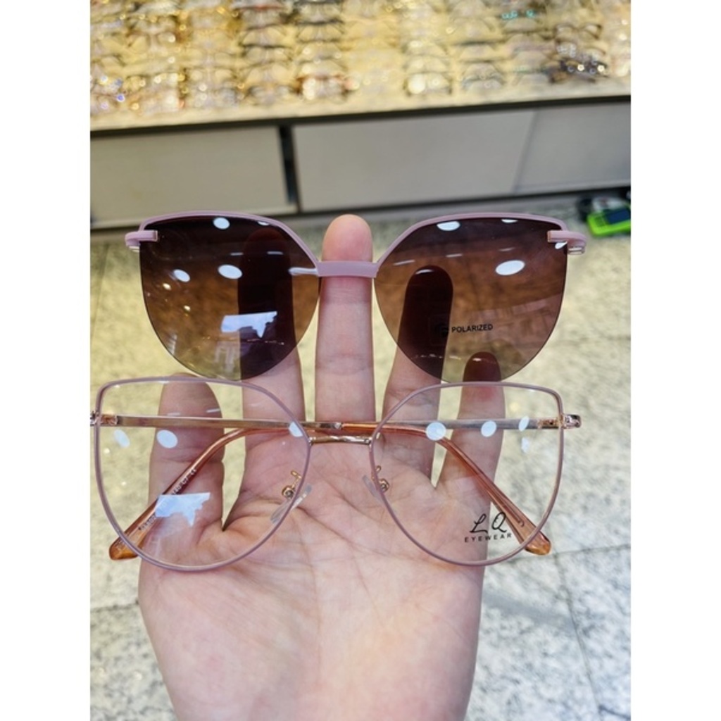 Clipon 2 em 1 feminino óculos de sol armação óculos pra grau gatinha lançamento 2022 modelo 95802 e 95767 em Oferta na Shopee