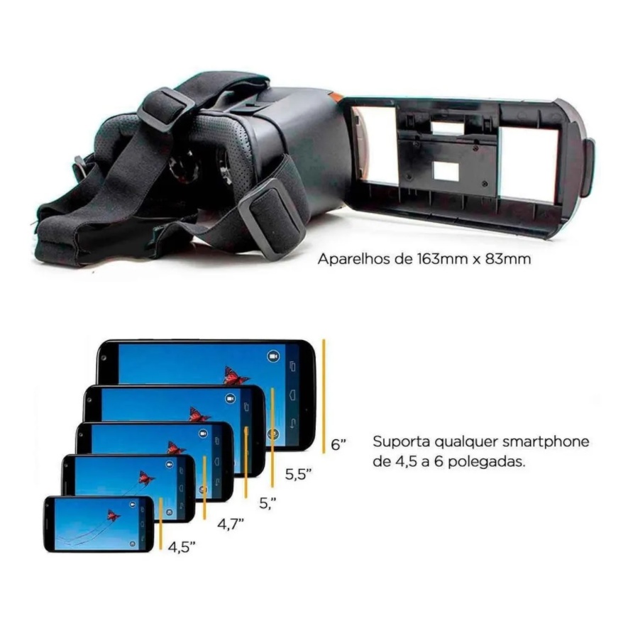 Oculos Realidade Virtual Cardboard 3d Rift Vr Box   + Controle
