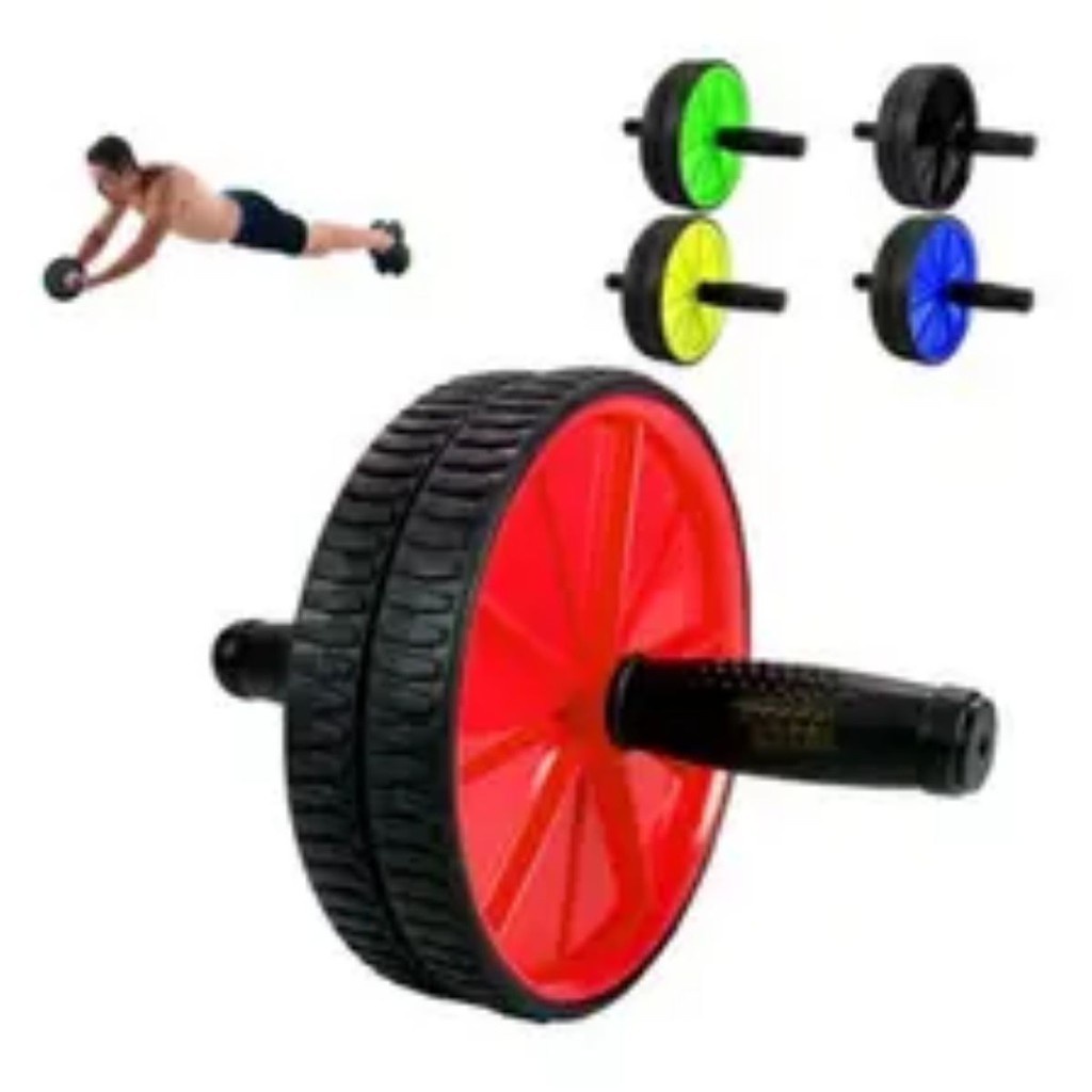 Roda Rodinha Rolo Para Exercícios Abdominal Lombar Ombros T - Ab Rolo Roda com Apoio Rodinha Para Exercícios Abdominal Lombar Academia