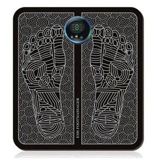 Tapete de Pulso Elétrico Massageador Digital Automático Fisioterapia EMS para Pés