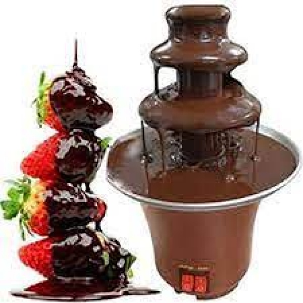 Cascata  de chocolate delicia Mini Cascata Panela Fondue 110v Eletrica Fonte De Chocolate