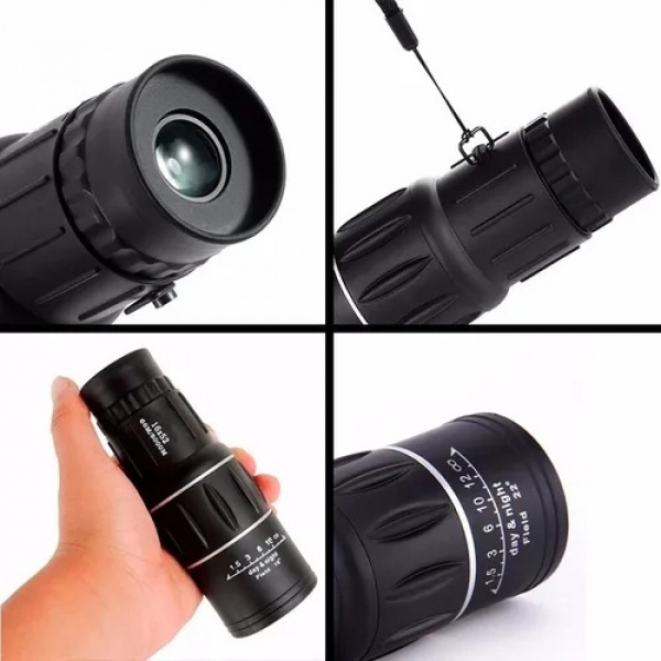Monóculo Profissional Foco Ajustável Luneta Tática Zoom 16x