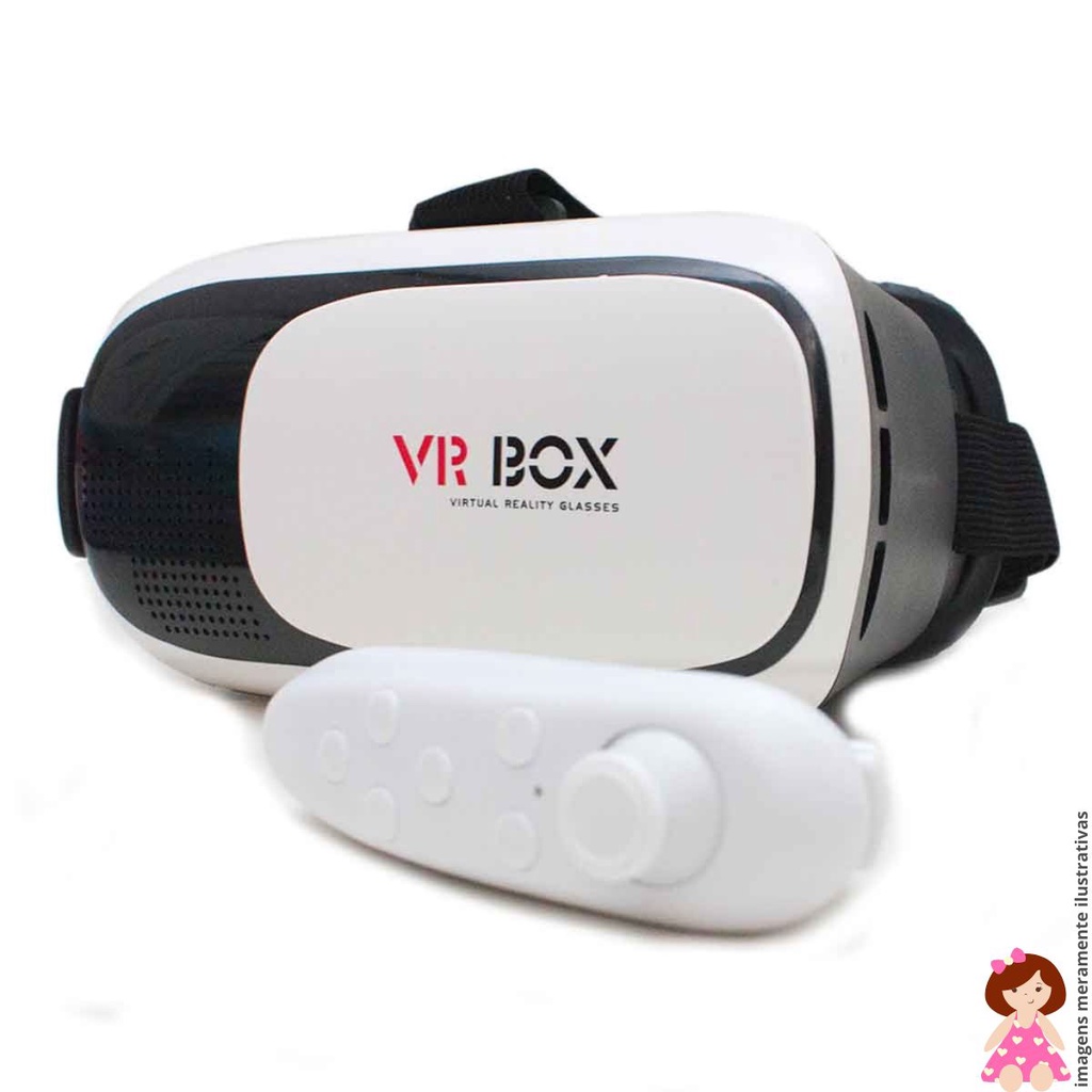 Óculos 3d Vr Box 2.0 Realidade Virtual Com Controle Envio Imediato Loja da Susy