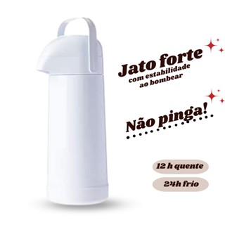 Garrafa Termica Magic Pump 1l Branca Termolar