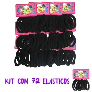Kit 72 Elásticos Xuxinha Cabelo rabico Pacote Cores