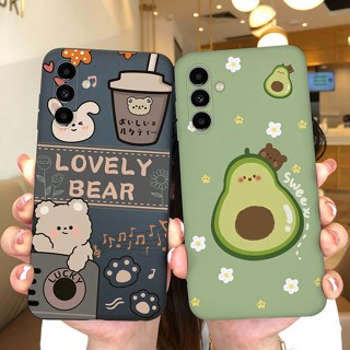 Capa De Silicone Protetora Para Samsung Galaxy M14 5G Fashion Matte À Prova De Choque M 14 6,6 Polegadas