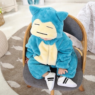 Macacão Pokemon Snorlax Para Recém-Nascido Bebês Romper Fato De Inverno De Algodão em Oferta na Shopee