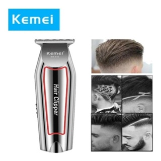 máquina de acabamento cortar cabelo barba barbeador pezinho profissional recarregável original kemei KM-032
