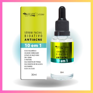 Sérum Facial Bioativo Antiacne 10 em 1: Acido Hialurônico