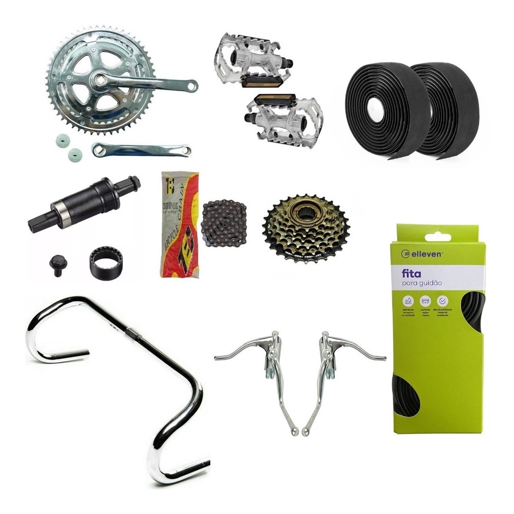 Kit Bike Caloi 10 Antiga Speed Relaçao Marchas Grupo Peças