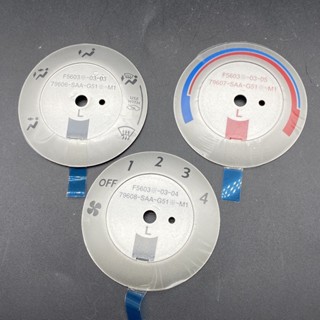 1pc Para A Cidade De Honda Old Hatchback Fit Radio Button Sticker Fan Ar Condicionado Botão De Mostrador De Engrenagem Trim Cinza
