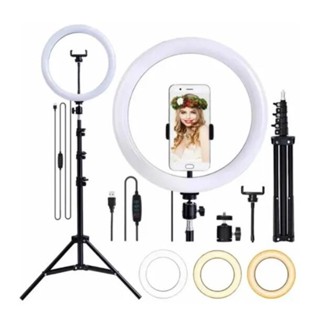 ring light com tripé Iluminador 10 Polegadas Com Tripé De 2.10 Metro