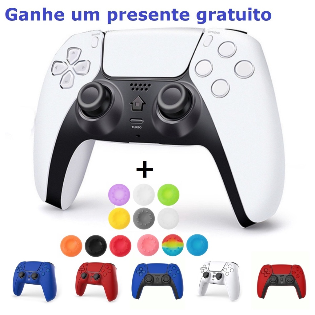 Joystick Sem Fio Bluetooth PS4 Mais Controlador Gamepad 6 Eixos Jogo De Dupla Vibração Mando Para PS4 Slim PS3 PC Tablet android IOS PK PS5 Obtenha Amostra Grátis