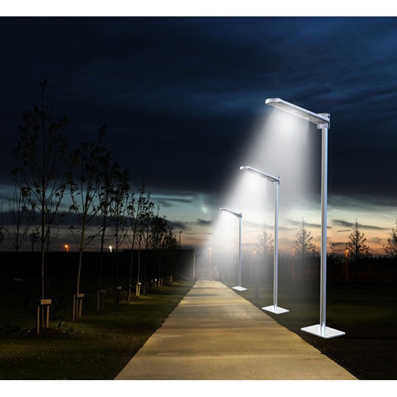Luminária Solar Refletor Led Placa Fotovoltaica 180w Poste Com a Luminária Solar você economiza a Energia