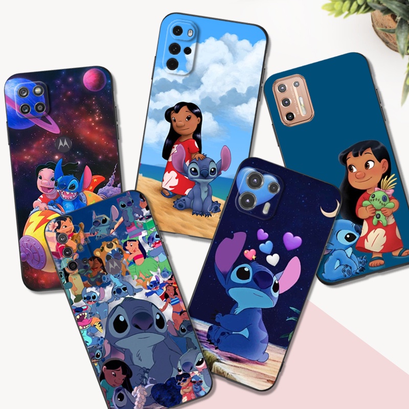 Estojo Para Moto Motorola G31 G71 5G G22 4G E32 Capa Telefônica Lilo & Stitch Animações