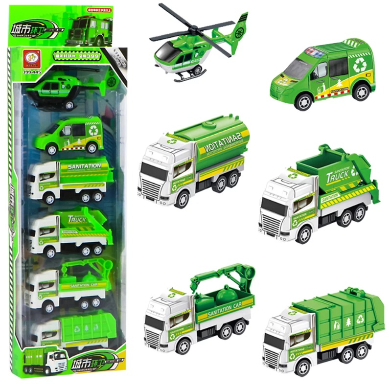 Carrinhos de Brinquedo-Kit com 6 Carro Brinquedo Militar ou Construção