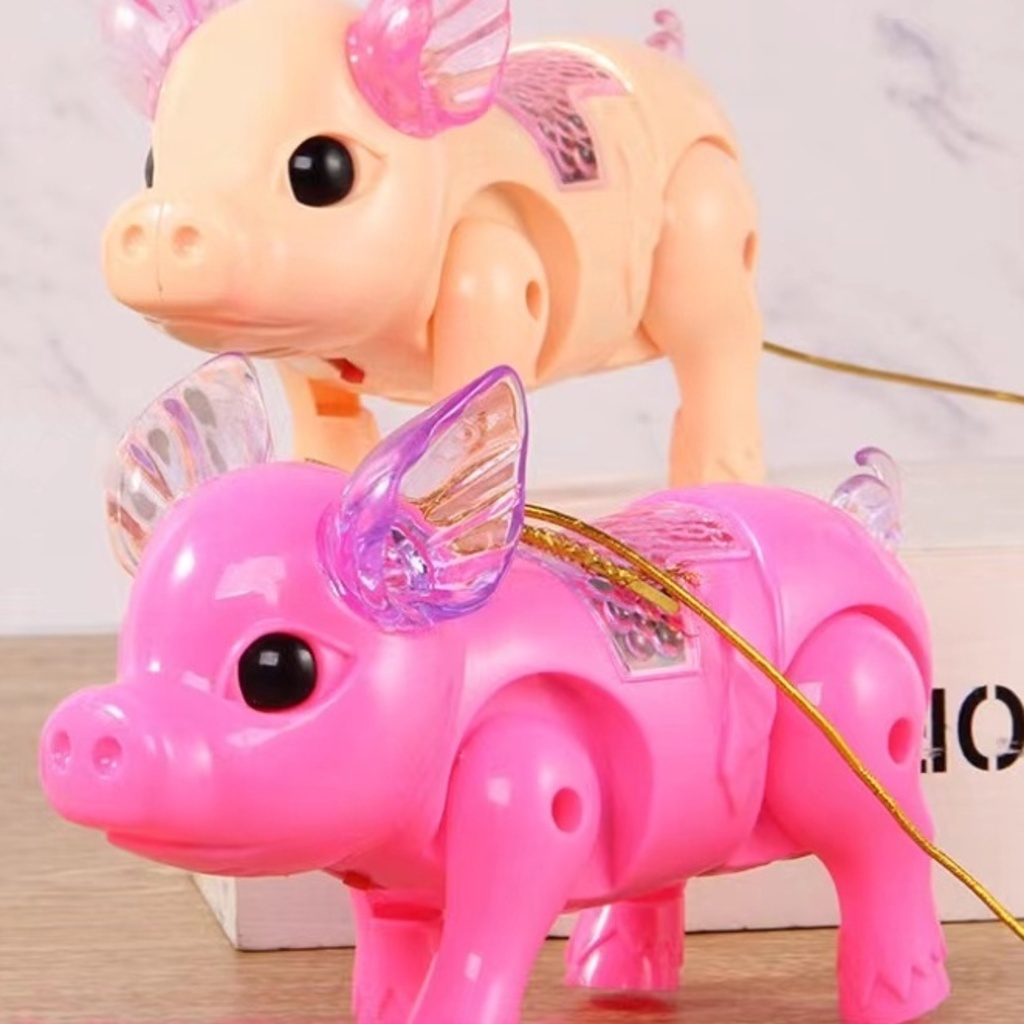 de brinquedo porco animal de estimação que anda com luz E música eletrônico