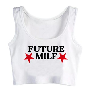 Futuro Tanque De milf trashy streetwear top Trashycore Fêmea Fada grunge t-shirts tee
