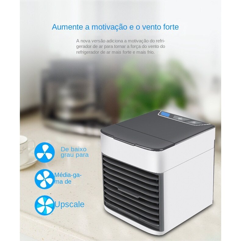 Mini Climatizador de ar Refrigerador de ar Elétrico Multifucional Ar Condicionado MIni Capacidade do tanque de água menos de 1 litro