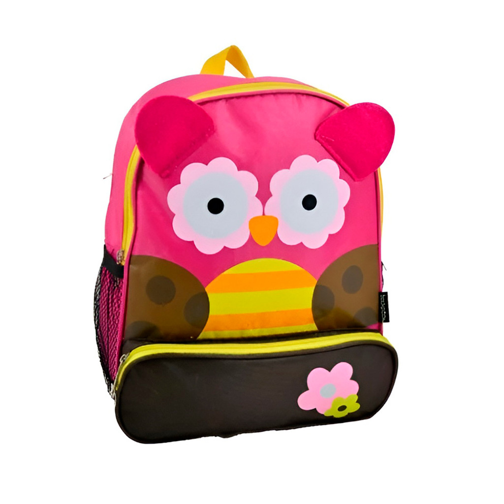 Mini Mochila Infantil Personagem Bichinhos Escolar Coruja