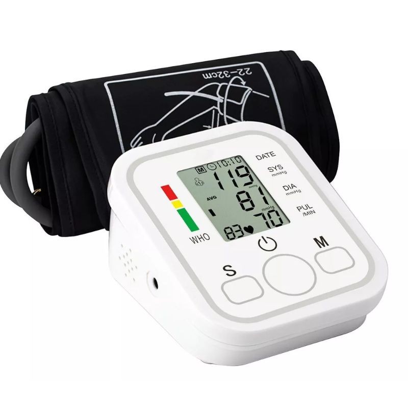 Monitor Digital De Pressão Arterial Pulso Com Memória, Display Digital E Fácil Uso