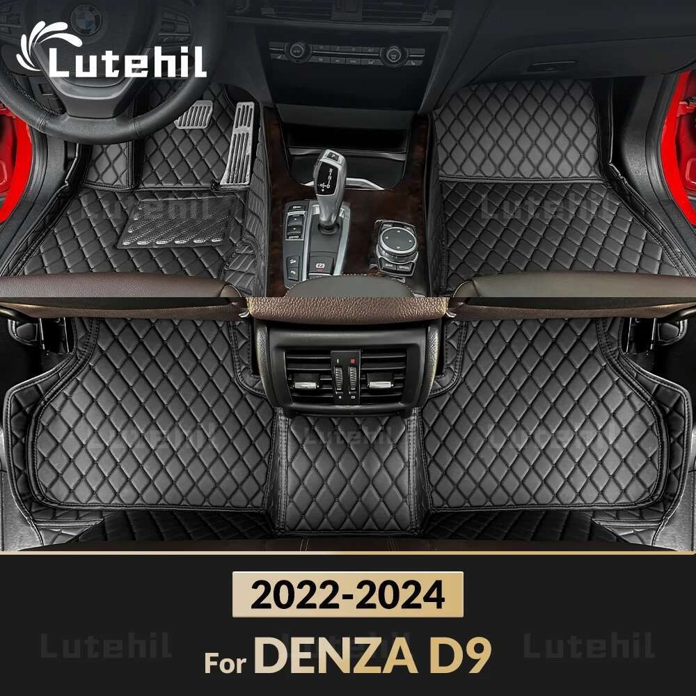 Tapetes De Carro Personalizados Para DENZA D9 7 Lugares 2022 2023 2024 Capa De Tapete De Automóvel Detalhes Interiores A