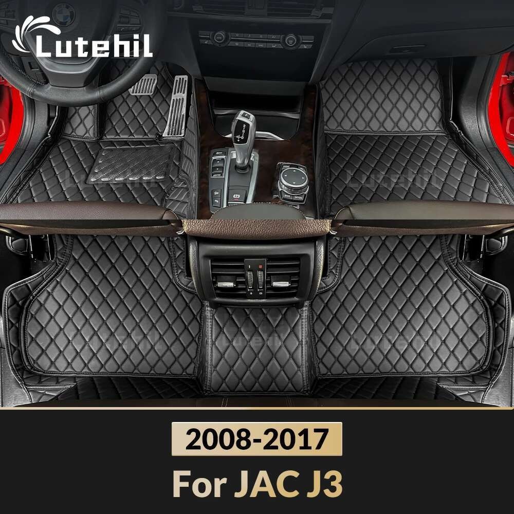Para JAC J3 2008-2017 2016 2015 2014 2013 Tapete De Carro Personalizado Capa De Automóvel Acessórios Interiores Tapetes 