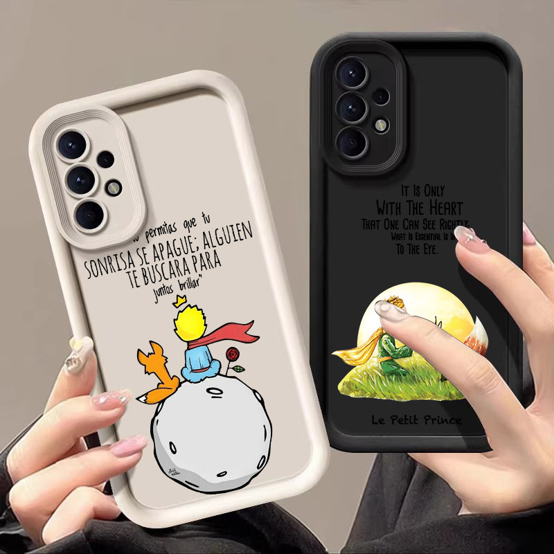 Capa De Telefone The Little Prince Moon Para Samsung Galaxy A55 A54 5G A52 A53 A72 4G A35 A34 A32 A25 A23 A21S A16 A15 A