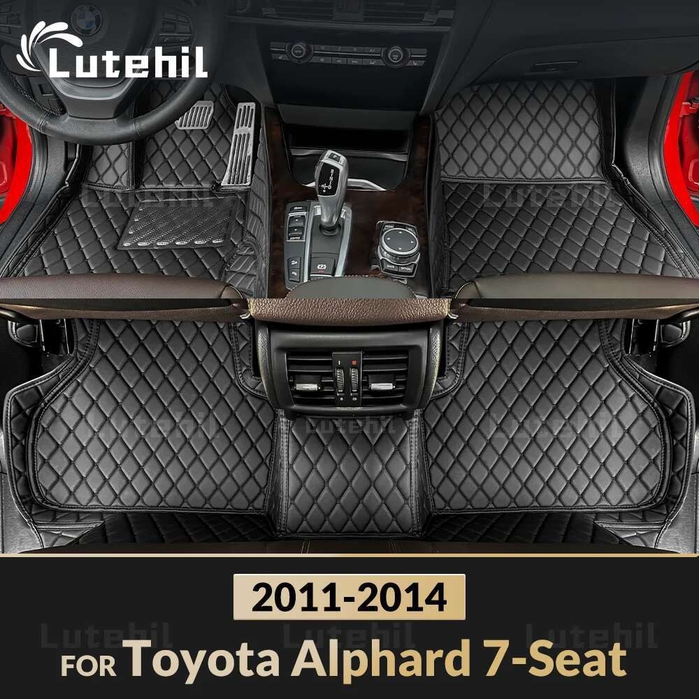 Tapetes De Carro Para Toyota Alphard 7 Lugares 2011 2012 2013 2014 Almofadas De Pé Personalizadas Capa De Tapete De Auto